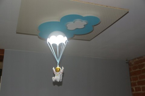 Astronauta Spadochroniarz Lampa sufitowa Pokój dziecka