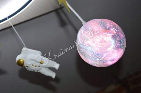 LAMPA SUFITOWA KOSMOS PLANETY ASTRONAUTA POKÓJ DZIECKA *Kraina światła