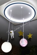 LAMPA SUFITOWA KOSMOS PLANETY ASTRONAUTA POKÓJ DZIECKA *Kraina światła