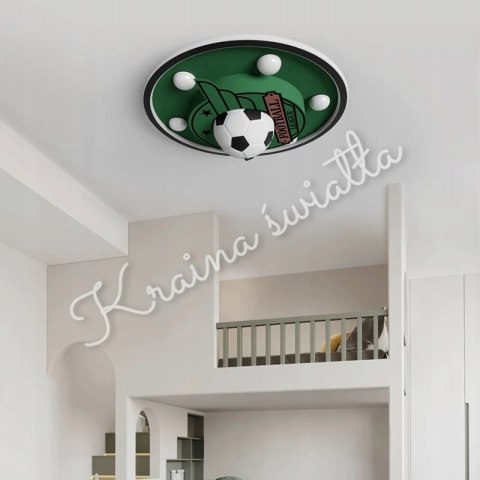 LAMPA SUFITOWA PIŁKA NOŻNA PIŁKARZ BOISKO LED + E27 **Kraina światła