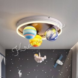 LAMPA SUFITOWA Z ASTRONAUTA PLANETA NIEBO KOSMOS KSIEŻYC **Kraina światła