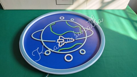 LAMPA SUFITOWA ZIEMIA RAKIETA ORBITA POKÓJ DZIECKA LED **Kraina światła