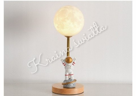 LAMPKA NOCNA ASTRONAUTA GALAKTYKA KOSMOS KSIĘŻYC PLANETA **Kraina światła