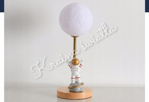 LAMPKA NOCNA ASTRONAUTA GALAKTYKA KOSMOS KSIĘŻYC PLANETA **Kraina światła