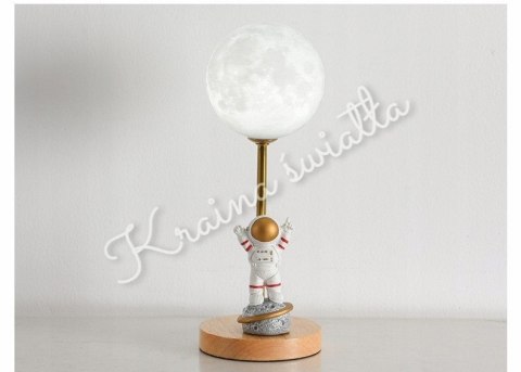 LAMPKA NOCNA ASTRONAUTA GALAKTYKA KOSMOS KSIĘŻYC PLANETA **Kraina światła
