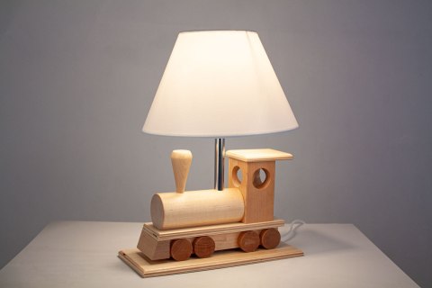 Lampa stołowa Lokomotywa drewniana