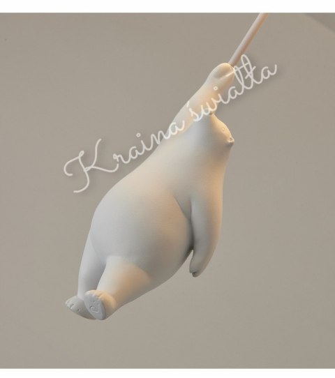 Lampa sufitowa Baloniki Szare Misie Unikatowa Kraina światła