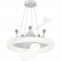Lampa sufitowa Kraina światła Kwiat Biała Korona