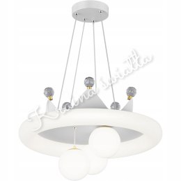 Lampa sufitowa Kraina światła Kwiat Biała Korona