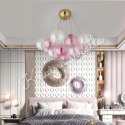 SZKLANE KULE 19SZTUK DUŻA ELEGANCJA GLAMOUR ZŁOTO RÓŻ **Kraina światła
