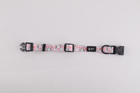 Stylowy zestaw spacerowy dla psa obroża smycz szelki bandana muszka XS