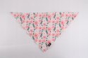 Stylowy zestaw spacerowy dla psa obroża smycz szelki bandana muszka XS
