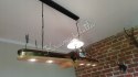 UNIKALNA LAMPA SUFITOWA WĘDKARZ RYBA RYBAK DREWNO DREWNIANA *Kraina światła
