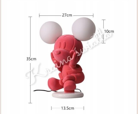 UROCZA LAMPA NOCNA MYSZKA MIKI RÓŻOWA MINNIE **Kraina światła**