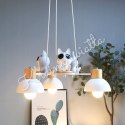 UROCZA LAMPA SUFITOWA KOTKI KOT KOTEK DREWNO POKÓJ DZIECKA