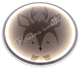 UROCZA LAMPA SUFITOWA LED Z LEŚNY ZWIERZAK POKÓJ DZIECKA SARENKA JELONEK