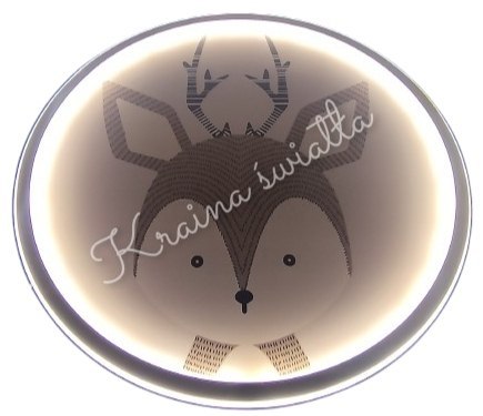 UROCZA LAMPA SUFITOWA LED Z LEŚNY ZWIERZAK POKÓJ DZIECKA SARENKA JELONEK