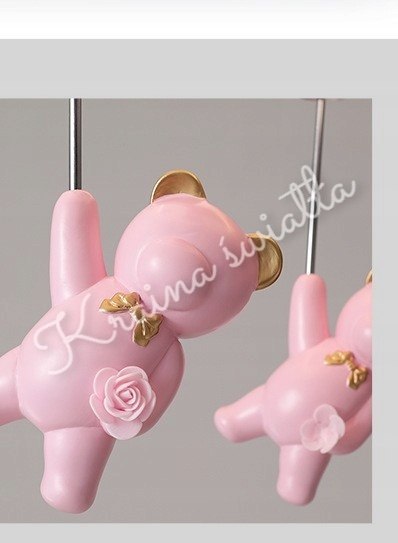 UROCZA LAMPA SUFITOWA MIŚ BALONY MISIE BALON POKÓJ DZIECKA LED + E27