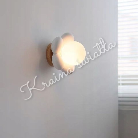 UROCZA LAMPA SUFITOWA ŚCIENNA RÓŻOWY KWIATEK DZIEWCZYNKA **Kraina światła