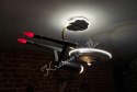 UROCZA LAMPA SUFITOWA STATEK KOSMICZNY STAR TREK POKÓJ DZIECKA LED + E14