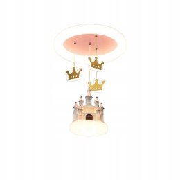UROCZA LAMPA SUFITOWA ZAMEK CHMURKA KORONY KORONA POKÓJ DZIECKA LED