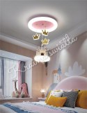 UROCZA LAMPA SUFITOWA ZAMEK CHMURKA KORONY KORONA POKÓJ DZIECKA LED