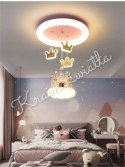 UROCZA LAMPA SUFITOWA ZAMEK CHMURKA KORONY KORONA POKÓJ DZIECKA LED
