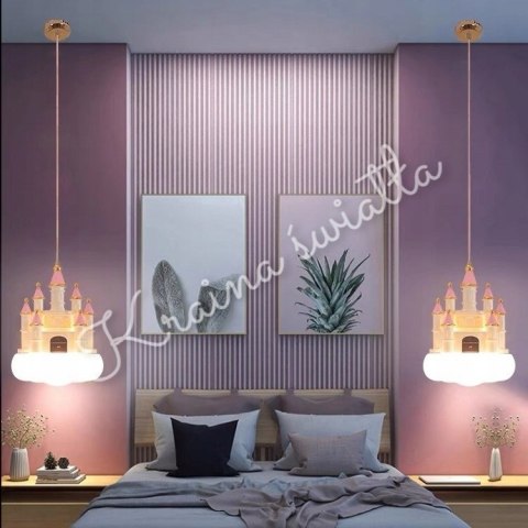 UROCZA LAMPA SUFITOWA ZAMEK CHMURKA KSIĘŻNICZKA PAŁAC LED ** Kraina światła