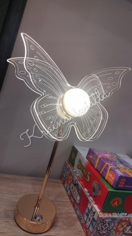 UROCZA LAMPKA NOCNA MOTYL MOTYLEK ZŁOTO 3 KOLORY LED ** Kraina światła