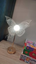 UROCZA LAMPKA NOCNA MOTYL MOTYLEK ZŁOTO 3 KOLORY LED ** Kraina światła