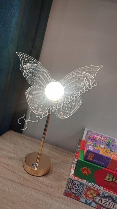 UROCZA LAMPKA NOCNA MOTYL MOTYLEK ZŁOTO 3 KOLORY LED ** Kraina światła