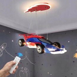 Wyścigówka Duża Lampa Sufitowa niebieska Kraina Światła LED Unikatowa PILOT