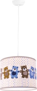 Lampa dziecięca wisząca z Misiami fi25