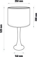 Lampa stołowa BEAVIS - biała