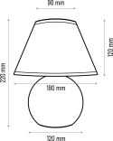 Lampa stołowa Kula wenge