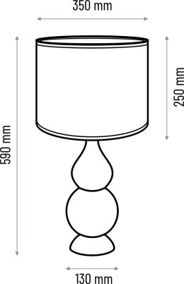 Lampa stołowa SHISHA - szary