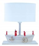 Lampa stołowa Statek biały