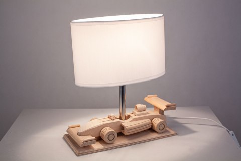 Lampa stołowa Wyścigówka biała