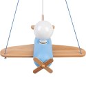 Lampa wisząca Clipper naturalno-błękitny