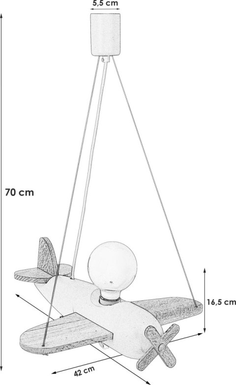Lampa wisząca Clipper naturalno-szary
