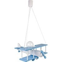 Lampa wisząca Samolot duży błękitno-biały