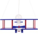 Lampa wisząca Samolot duży granatowo-biało-czerwony