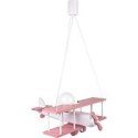Lampa wisząca Samolot duży różowo-biały
