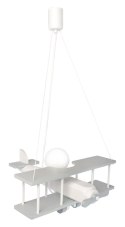 Lampa wisząca Samolot duży szaro-biały