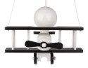 Lampa wisząca Samolot mały czarno-biały