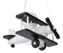 Lampa wisząca Samolot mały czarno-biały