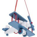 Lampa wisząca Samolot mały niebiesko-biało-czerwony