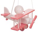 Lampa wisząca Samolot mały różowo-biały