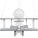 Lampa wisząca Samolot mały szaro-biały