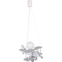 Lampa wisząca Samolot mały szaro-biały